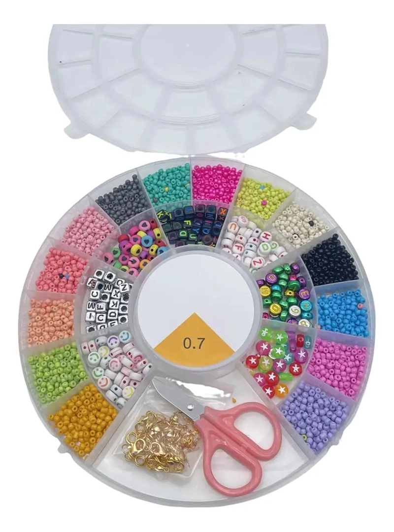 JUEGO DE CUENTAS REDONDAS SUELTAS PARA PULSERAS Y ACCESORIOS CREATIVOS - 5