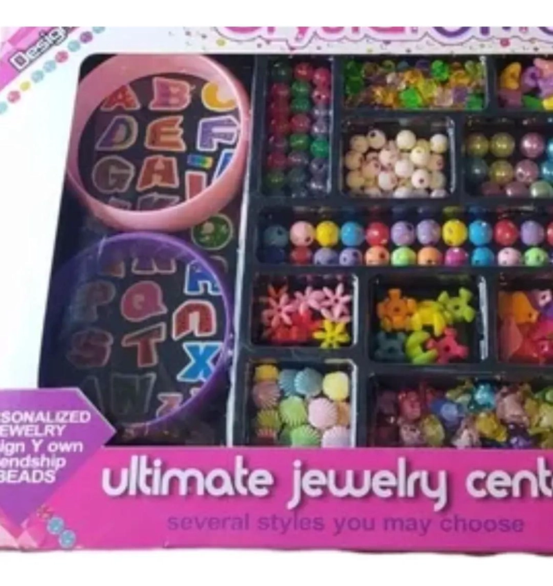 SET PARA CREAR PULSERAS CON CUENTAS DE COLORES Y ACCESORIOS - 2