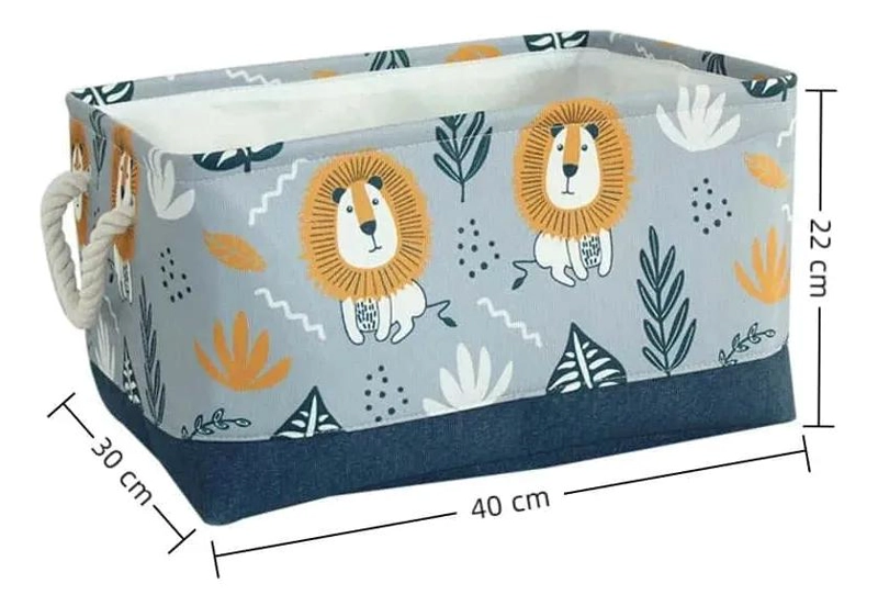 CANASTO ORGANIZADOR PLEGABLE PARA JUGUETES Y ROPA CON GRAN CAPACIDAD - 2