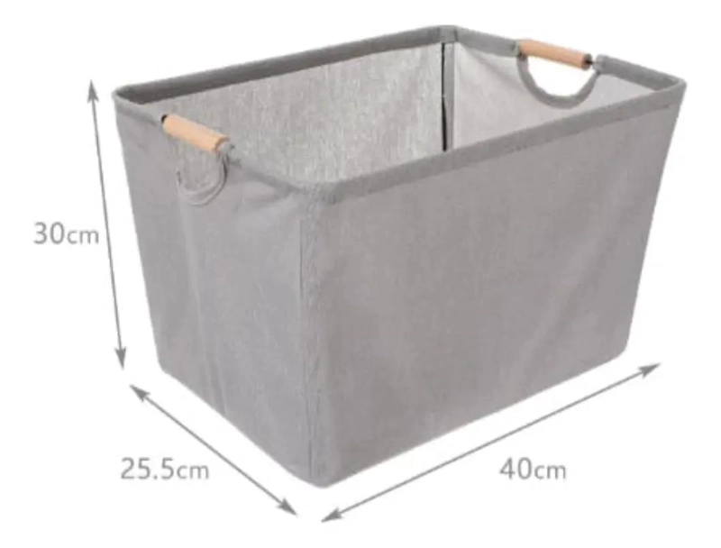 CANASTO DE ALMACENAMIENTO PLASTICO RESISTENTE PARA ORGANIZACION - 3