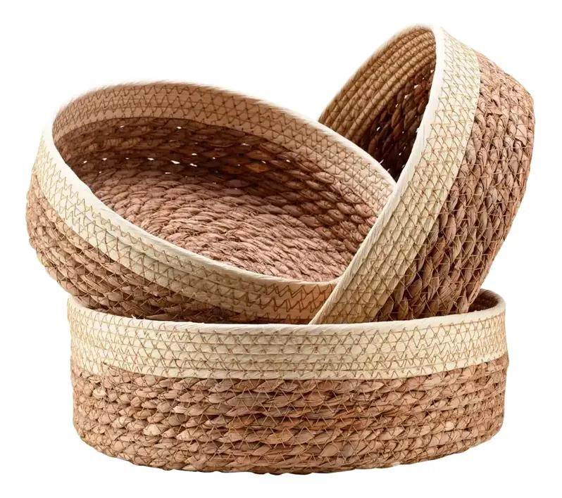 SET DE 3 CESTAS REDONDAS PARA ALMACENAMIENTO Y ORGANIZACION - 1