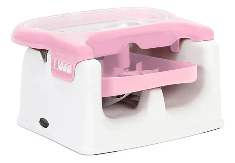 SILLA PARA COMER TIPO BOOSTER COLOR ROSA CON DISEÑO COMODO Y SEGURO - 2
