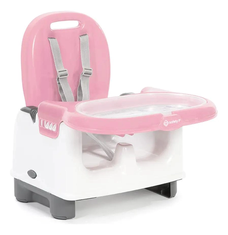 SILLA PARA COMER TIPO BOOSTER COLOR ROSA CON DISEÑO COMODO Y SEGURO - 3