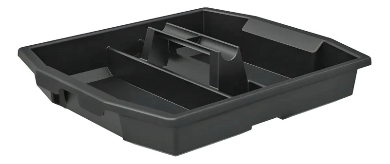 CAJA DE HERRAMIENTAS NEGRA CON RUEDAS DE 23 PULGADAS PARA ALMACENAMIENTO - 2