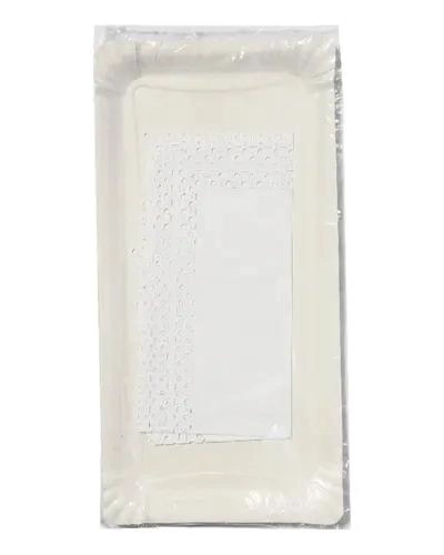 100 BANDEJAS DE CARTON CON BLONDA PARA BRAZO DE REINA 30X15 CM - 1