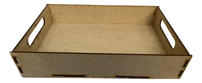 SET DE 12 BANDEJAS DE MDF DE 20X30X6 CM PARA ORGANIZACION - 1