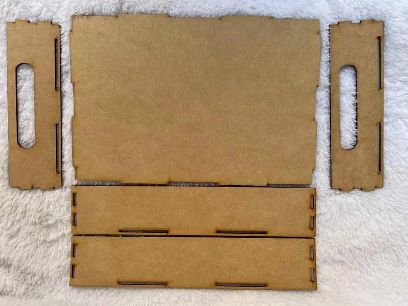 SET DE 12 BANDEJAS DE MDF DE 20X30X6 CM PARA ORGANIZACION - 3
