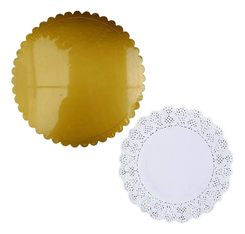 SET DE 10 BANDEJAS GRUESAS DE 40 CM Y 10 BLONDAS DE 31.8 CM PARA TORTAS - 2