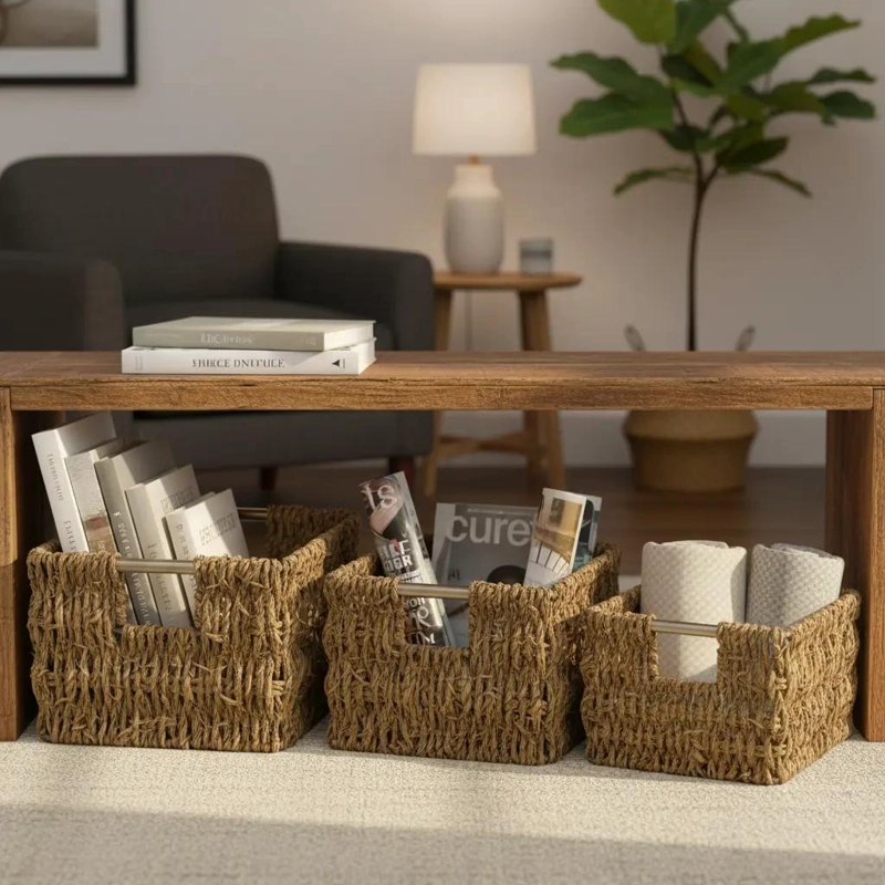 CESTAS ORGANIZADORAS PARA ALMACENAMIENTO Y DECORACION DEL HOGAR - 1