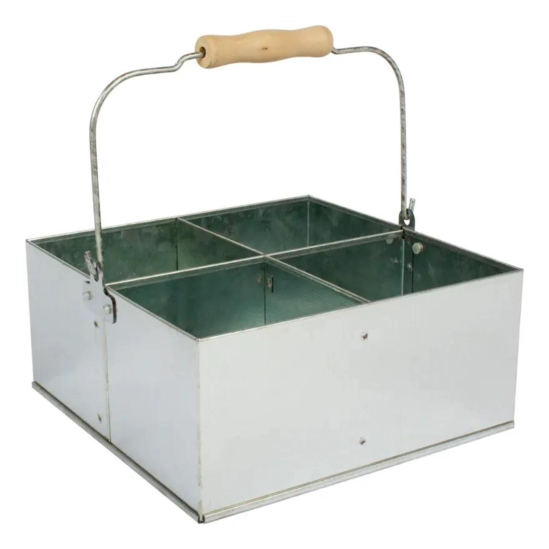 CANASTO GALVANIZADO CON MANGO CAPACIDAD 2 LITROS PACK 30 UNIDADES - 1