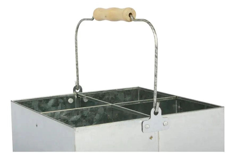 CANASTO GALVANIZADO CON MANGO CAPACIDAD 2 LITROS PACK 30 UNIDADES - 3