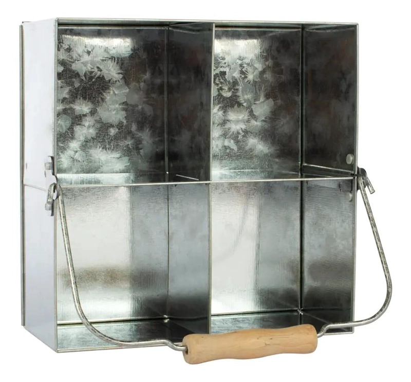 CANASTO GALVANIZADO CON MANGO CAPACIDAD 2 LITROS PACK 30 UNIDADES - 4