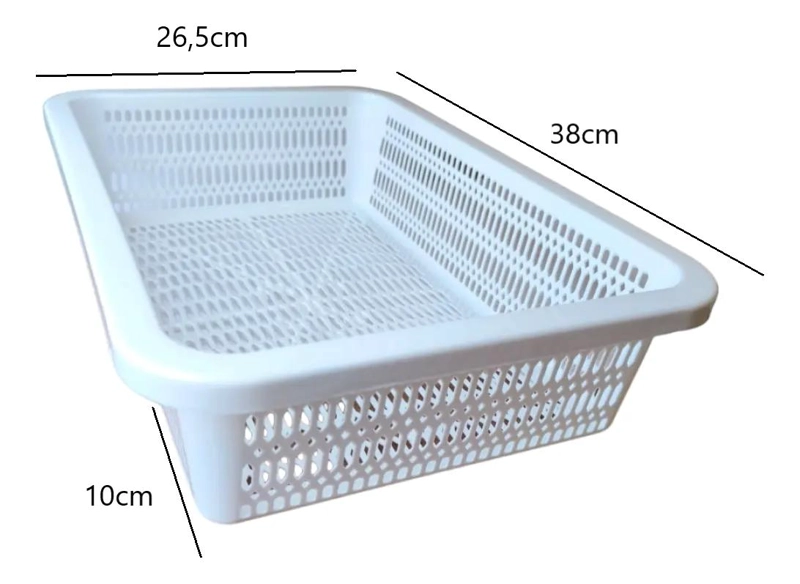 SET DE 10 CANASTOS PLASTICOS MULTIPROPOSITO PARA ORGANIZACION - 2