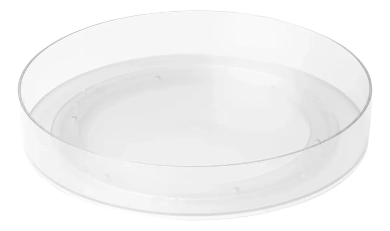 BANDEJA GIRATORIA PARA REFRIGERADOR DE PLASTICO BLANCO DE 28 CM - 1
