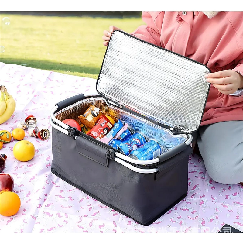 CANASTO DE PICNIC TE RMICO IMPERMEABLE PARA 4 PERSONAS CON COMPARTIMENTOS - 4