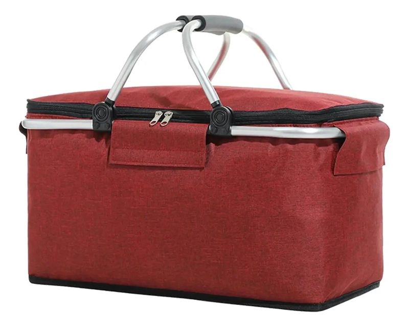 CANASTO DE PICNIC IMPERMEABLE PARA 4 PERSONAS CON CESTA TE RMICA - 1
