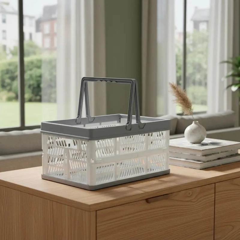 CANASTO ORGANIZADOR PLEGABLE PARA ALMACENAMIENTO Y ORDEN - 1