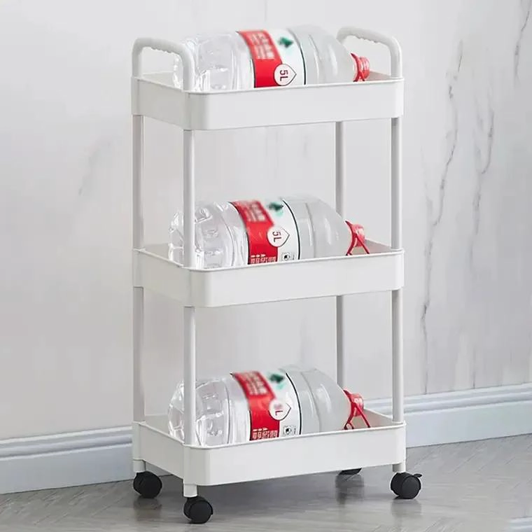 CARRITO ORGANIZADOR MULTIUSO CON RUEDAS Y ASAS DE 3 NIVELES - 1