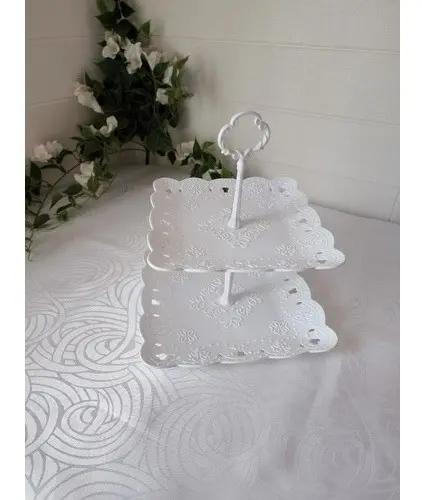 SET DE 6 PIEZAS PARA BARRA DULCE CON PORTA TORTA Y BANDEJA - 4