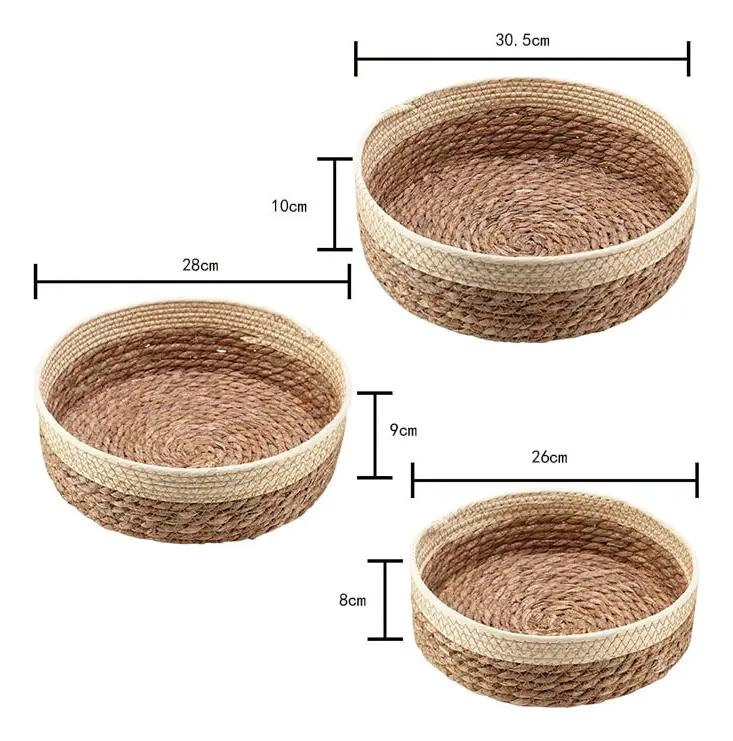 SET DE 3 CESTAS REDONDAS PARA ALMACENAMIENTO Y ORGANIZACION - 2