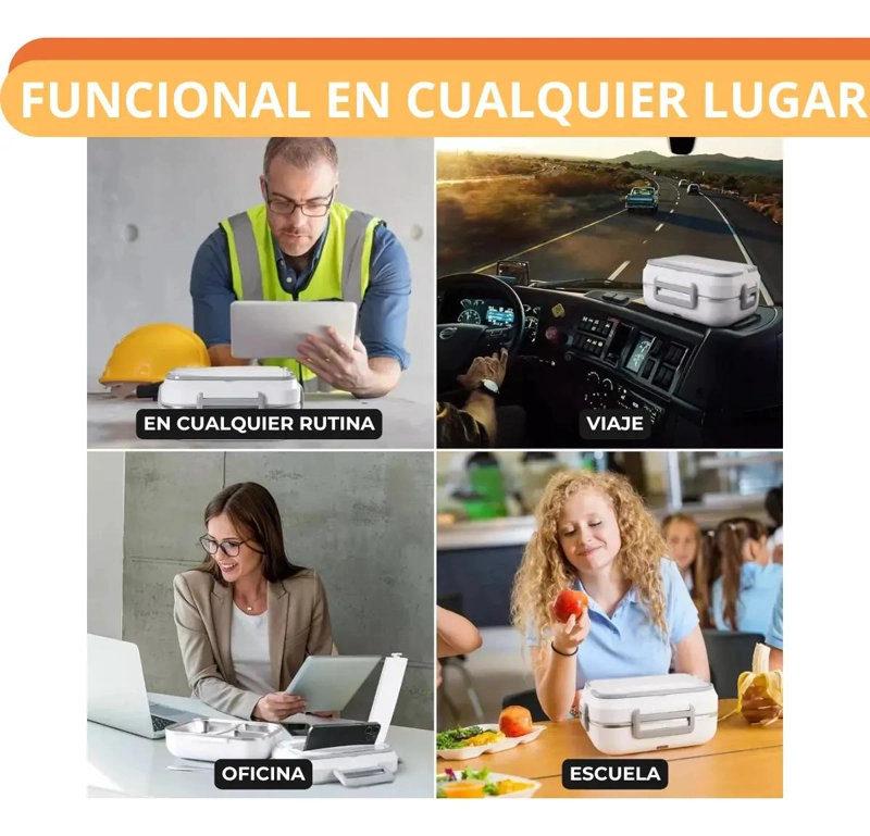 LONCHERA ELE CTRICA PORTATIL TE RMICA PARA ALIMENTOS 1.5 LITROS - 4