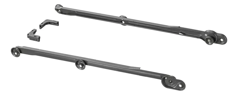 RIEL EXTRAIBLE PARA CANASTOS DE 58 CM EN ACERO GRIS OSCURO - 1