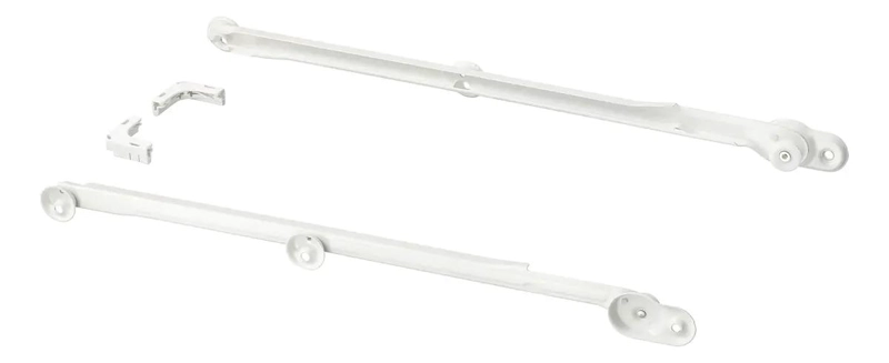 RIEL EXTRAIBLE PARA CANASTOS DE 58 CM EN ACERO GRIS OSCURO - 2