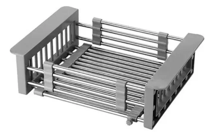 CESTA EXTENSIBLE PARA LAVAPLATOS CON ESCURRIDOR DE ALIMENTOS - 3