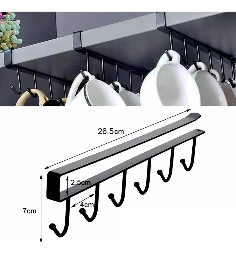 SET DE 4 GANCHOS ORGANIZADORES COLGANTES PARA COCINA Y BAÑO - 3