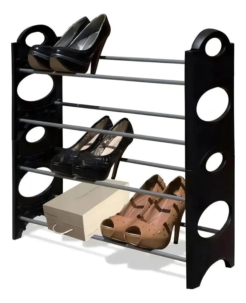 ORGANIZADOR PARA ZAPATOS CON ESTRUCTURA METALICA Y PLASTICO PARA 10 PARES - 1