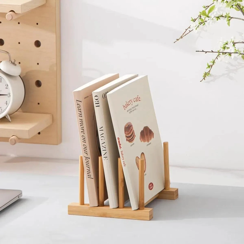 ORGANIZADOR DE COCINA PARA PLATOS Y TAPAS DE MADERA - 3