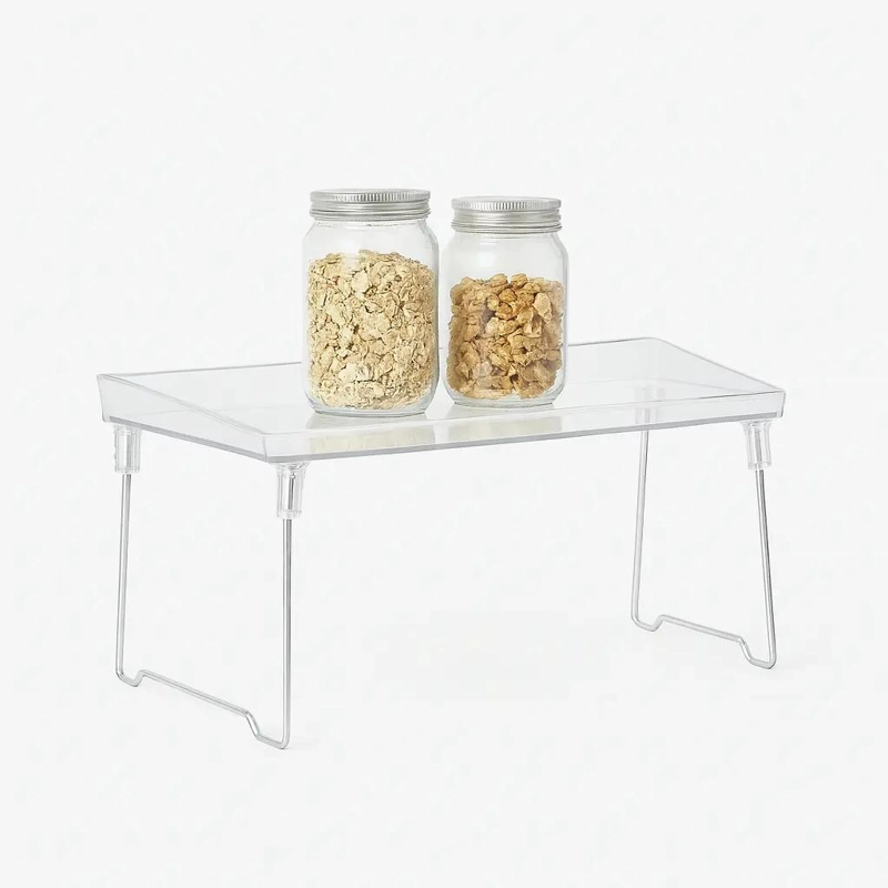 REPISA ORGANIZADORA PLEGABLE PARA COCINA CON DISEÑO TRANSPARENTE Y COMPACTO - 1