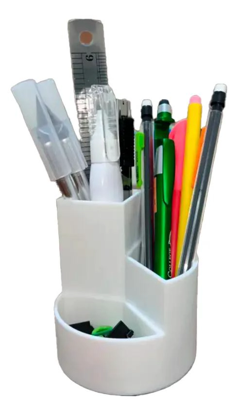 ORGANIZADOR CIRCULAR COMPACTO PARA ESCRITORIO CON COMPARTIMENTOS - 1