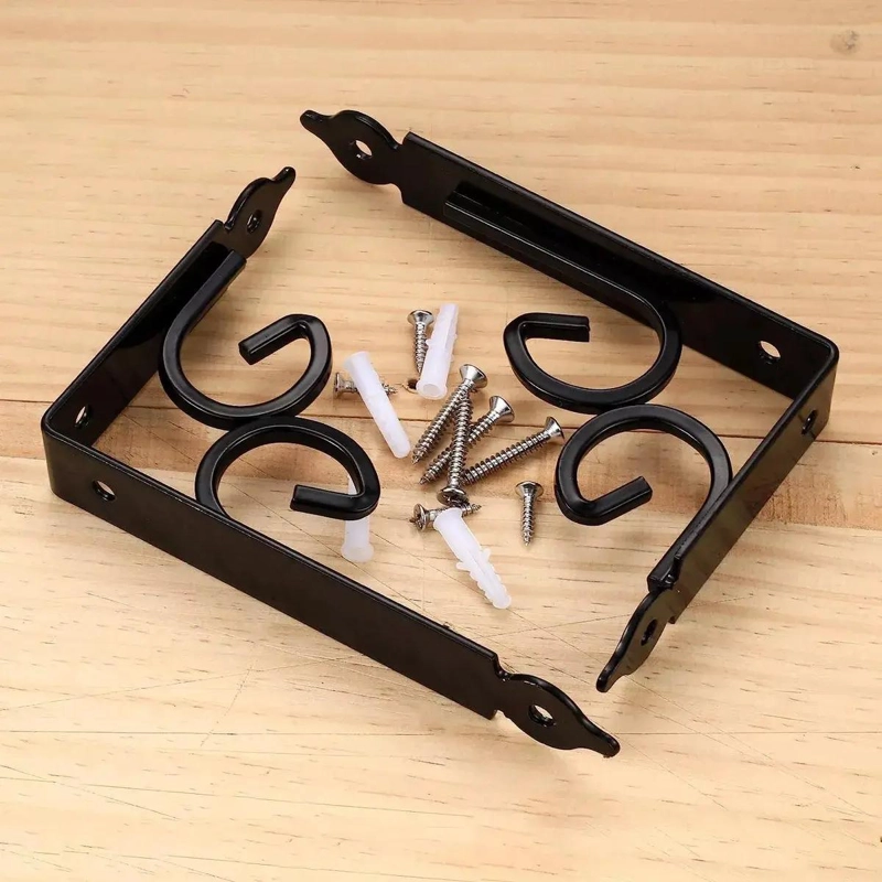 SOPORTES METALICOS FLOTANTES PARA ESTANTES DE PARED EN ANGULO - 4