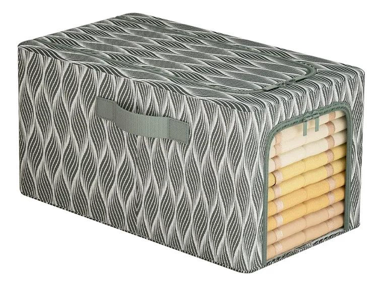 SET DE 2 CAJAS ORGANIZADORAS PLEGABLES PARA ROPA 45X30X23 CM - 1