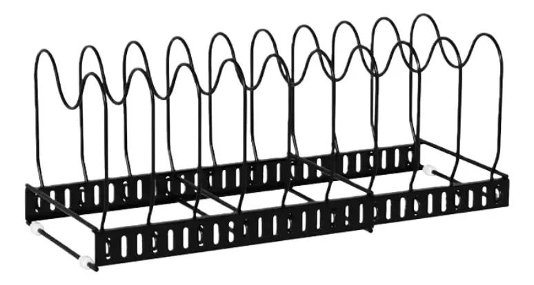 RACK ORGANIZADOR EXPANDIBLE PARA OLLAS, MENAJE Y TAPAS DE COCINA - 2