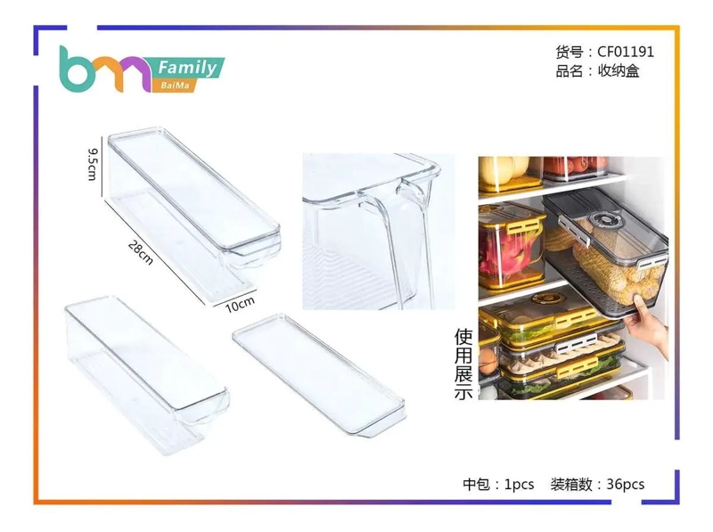 SET DE 3 ORGANIZADORES PARA REFRIGERADOR CON TAPA HERME TICA - 5