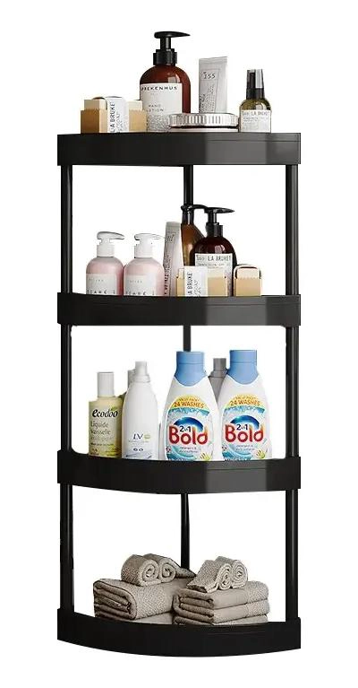ORGANIZADOR ESQUINERO PARA BAÑO CON 4 REPISAS Y ESTANTE DE COCINA - 1