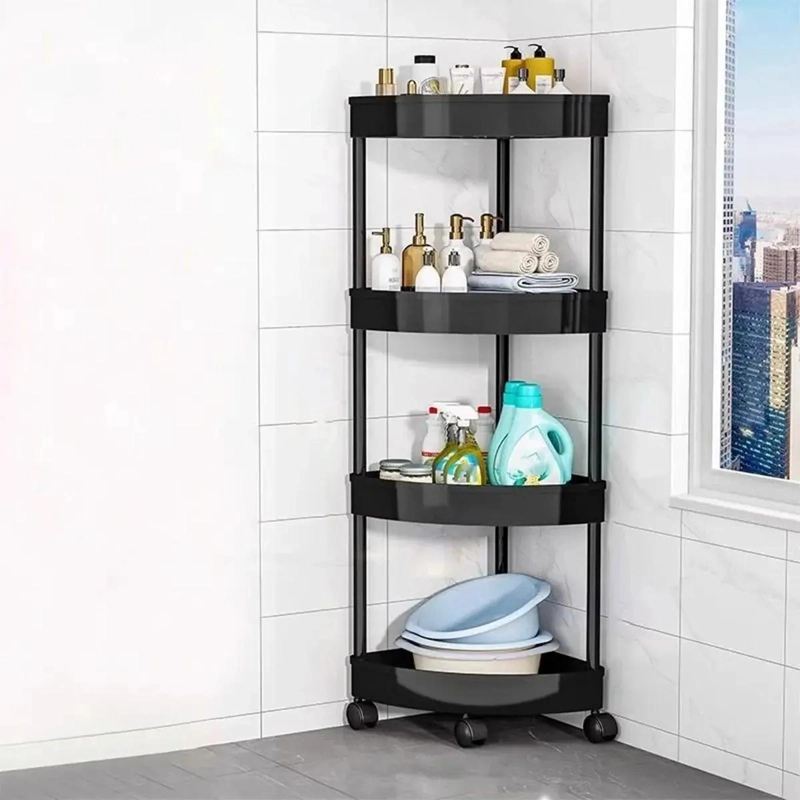 ORGANIZADOR ESQUINERO PARA BAÑO CON 4 REPISAS Y ESTANTE DE COCINA - 4