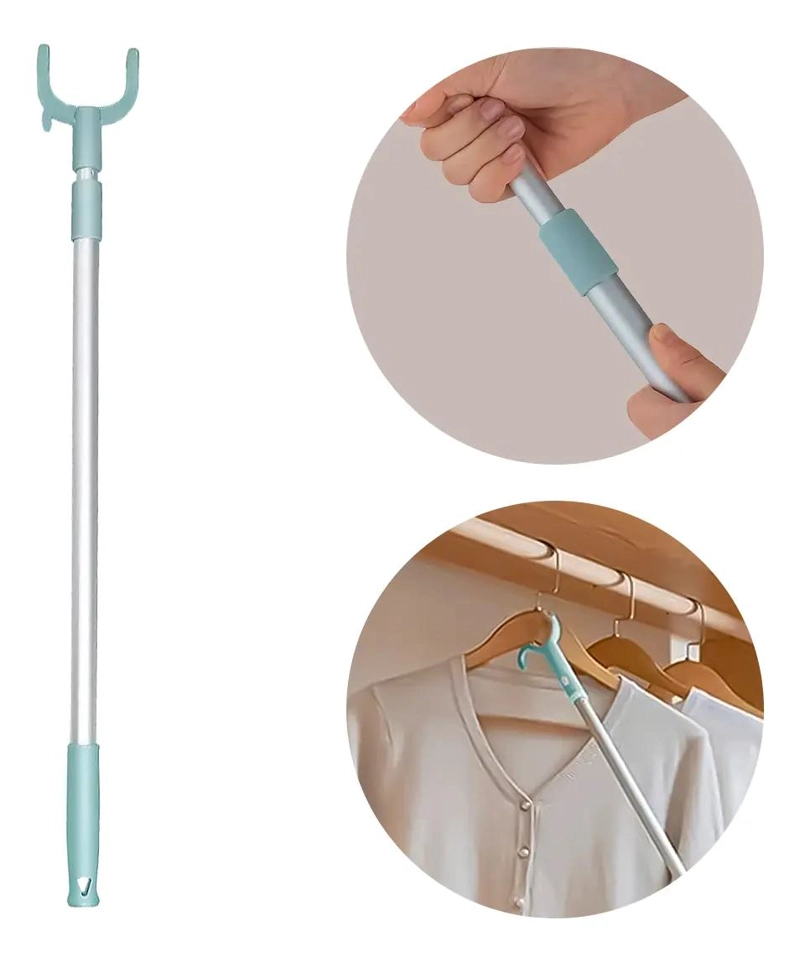 BARRA EXTENSIBLE PARA COLGAR ROPA CON VARILLA AJUSTABLE Y DISEÑO SLIM - 1