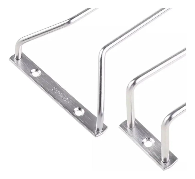 COLGADOR DE COPAS METALICO CROMADO PARA ORGANIZACION EN BARRA - 5