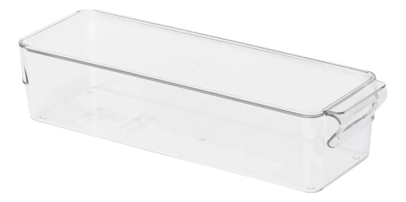 CAJA ORGANIZADORA TRANSPARENTE PARA REFRIGERADOR 32X10X8 CM - 1