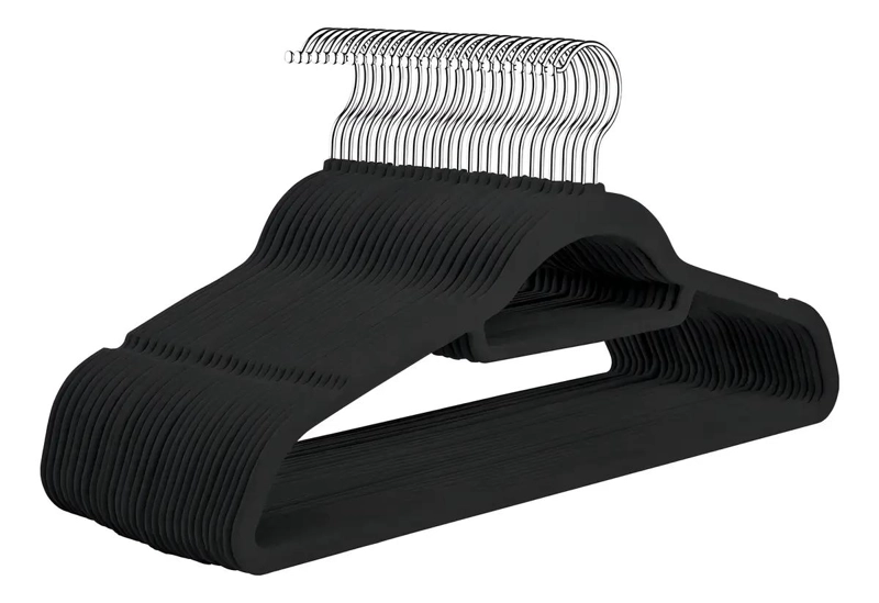 SET DE 20 PERCHAS DE TERCIOPELO ANTIDESLIZANTE PARA ROPA - 1