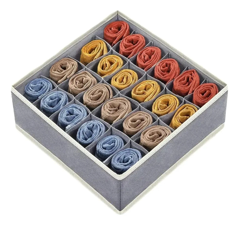 ORGANIZADOR PLEGABLE PARA CAJON CON 24 CELDAS PARA ROPA INTERIOR Y ACCESORIOS - 1