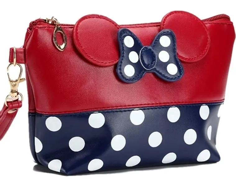 ESTUCHE PARA MAQUILLAJE CON DISEÑO EN COLORES ROJO Y AZUL - 2
