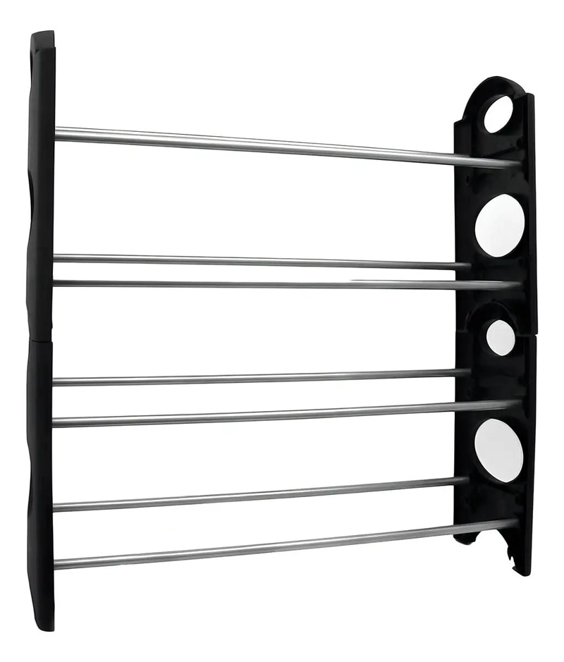 ORGANIZADOR PARA ZAPATOS CON 4 NIVELES Y CAPACIDAD PARA 8 PARES COLOR NEGRO - 3