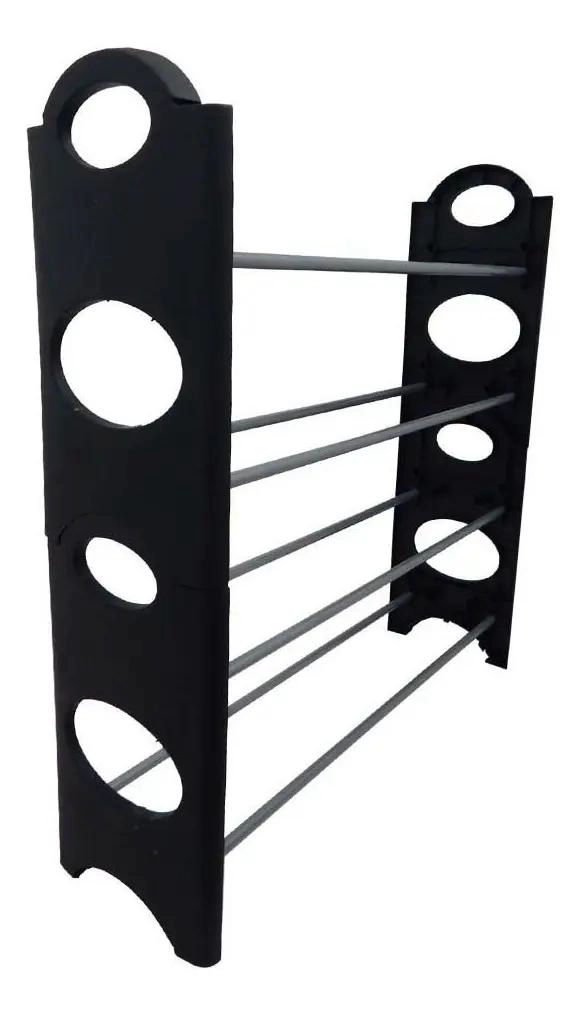 ORGANIZADOR PARA ZAPATOS CON 4 NIVELES Y CAPACIDAD PARA 8 PARES COLOR NEGRO - 4