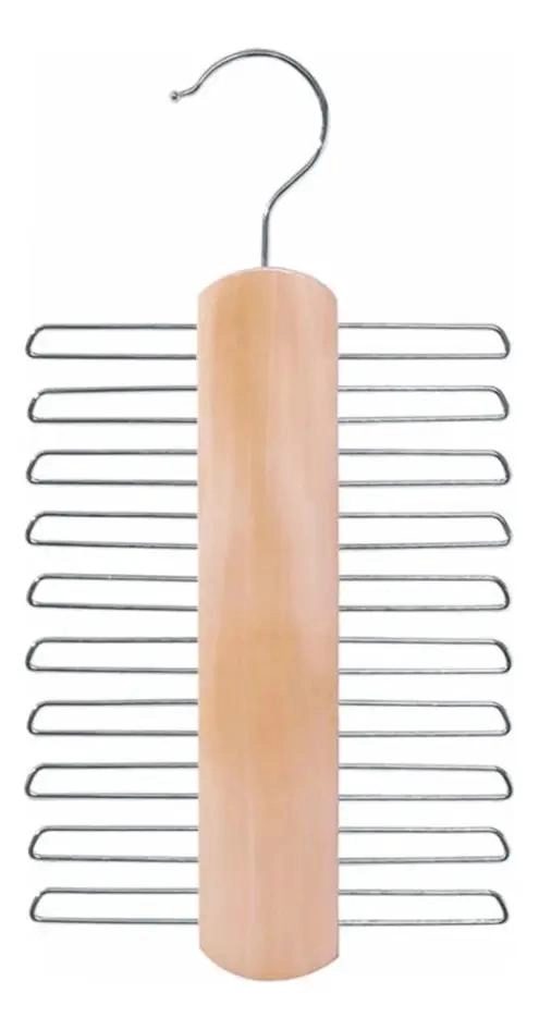 COLGADOR DE MADERA PARA ORGANIZAR CORBATAS Y ACCESORIOS - 1