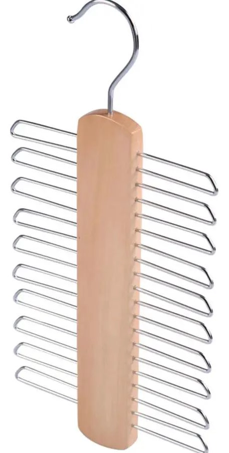 COLGADOR DE MADERA PARA ORGANIZAR CORBATAS Y ACCESORIOS - 2
