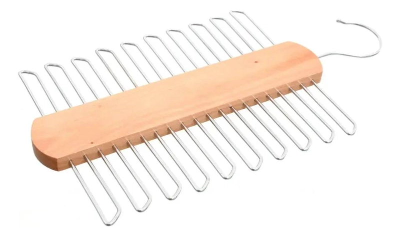 COLGADOR DE MADERA PARA ORGANIZAR CORBATAS Y ACCESORIOS - 3